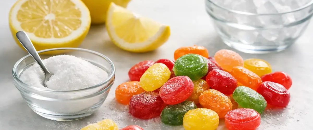 Citronsyre i bolsjer - sådan bruger du det