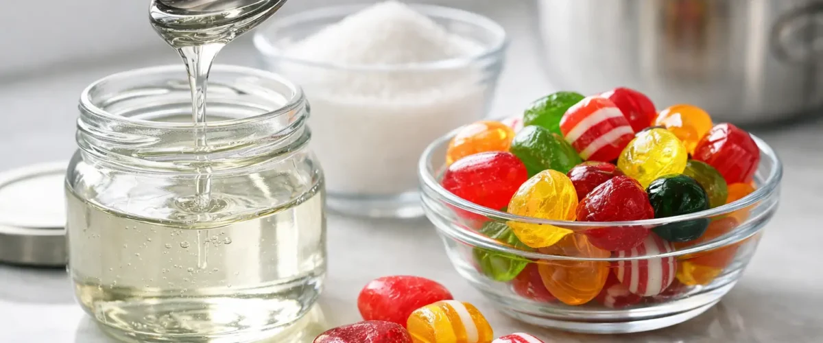Hvad gør glukosesirup i bolsjer?