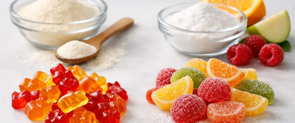 Gelatine eller pektin vingummi?