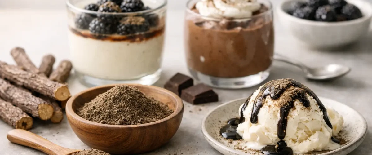 Lakridspulver til dessert - sådan bruger du det