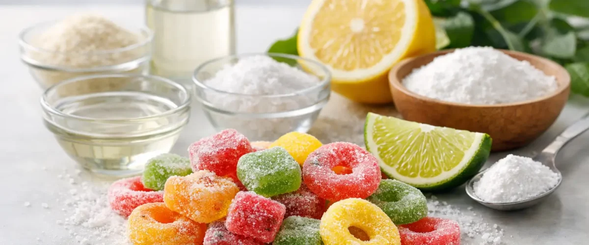 7 ingredienser til surt bolsjeslik, der virker