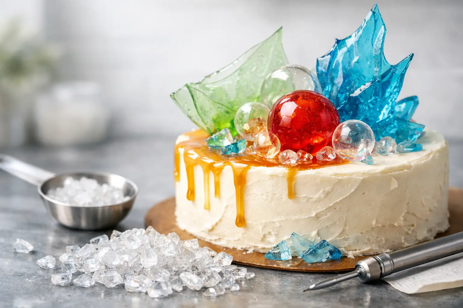 Anmeldelse af isomalt til dekoration i kager