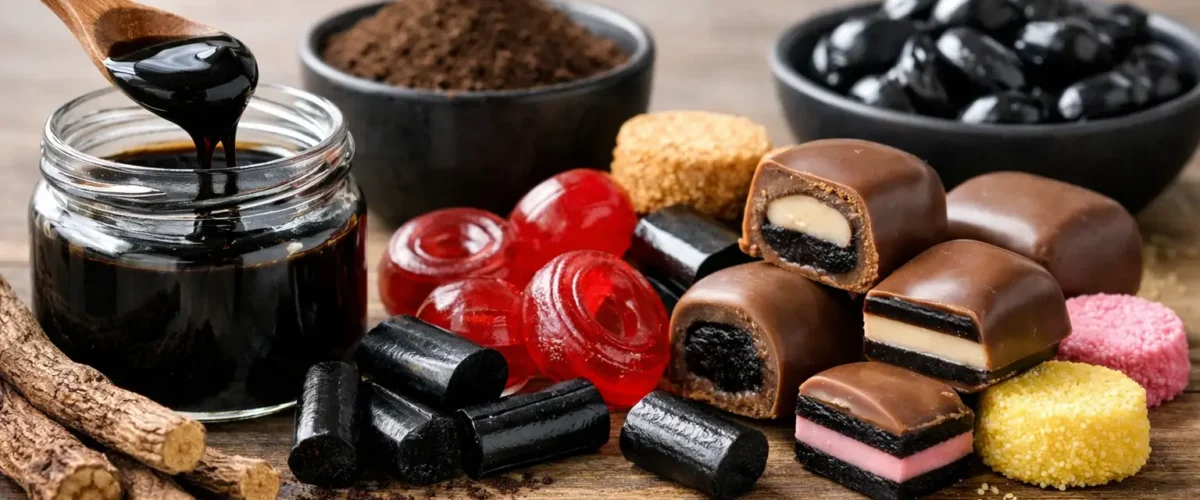 Lakrids ekstrakt anvendelse i bolsjer og konfekt