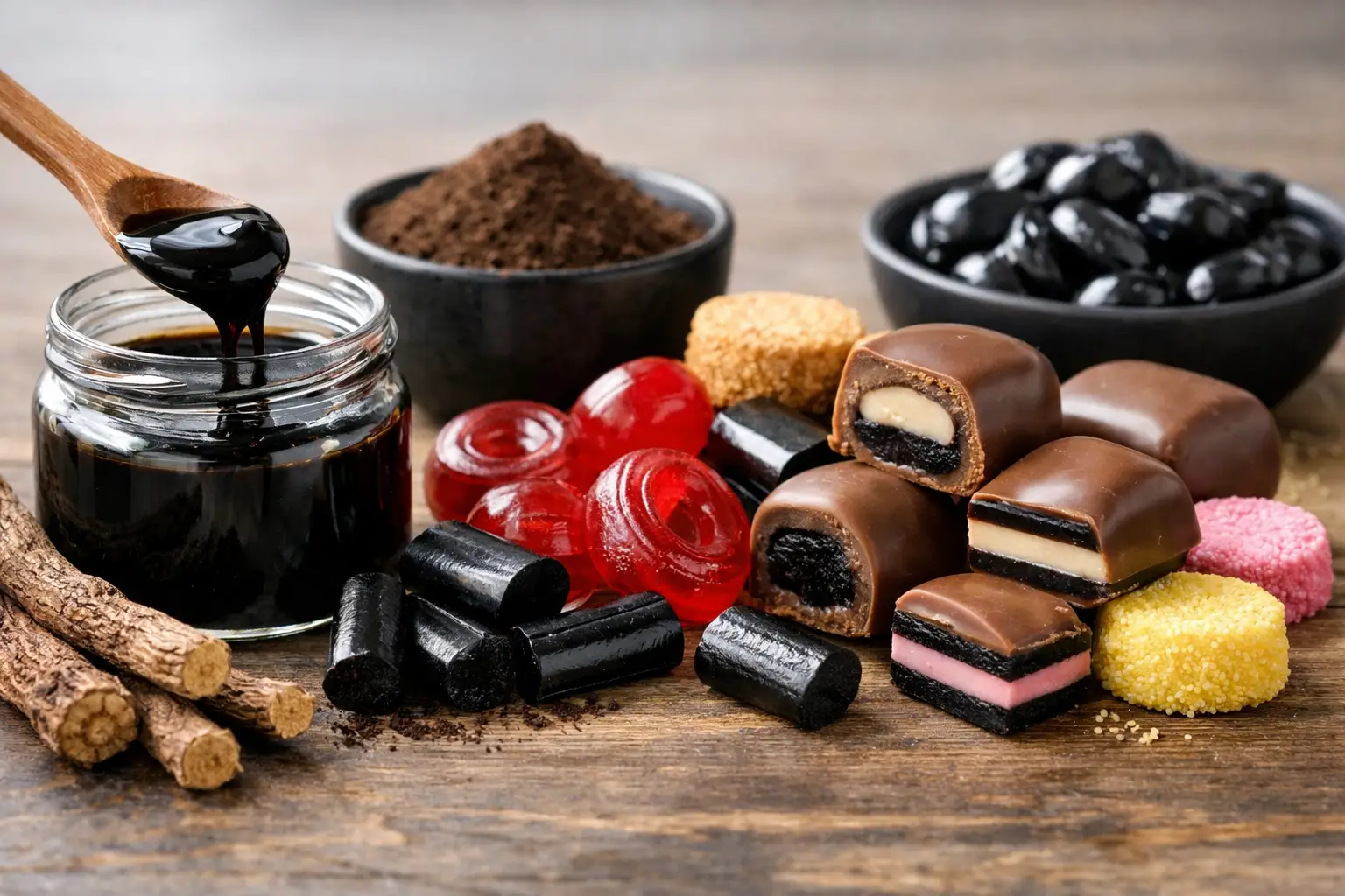 Lakrids ekstrakt anvendelse i bolsjer og konfekt