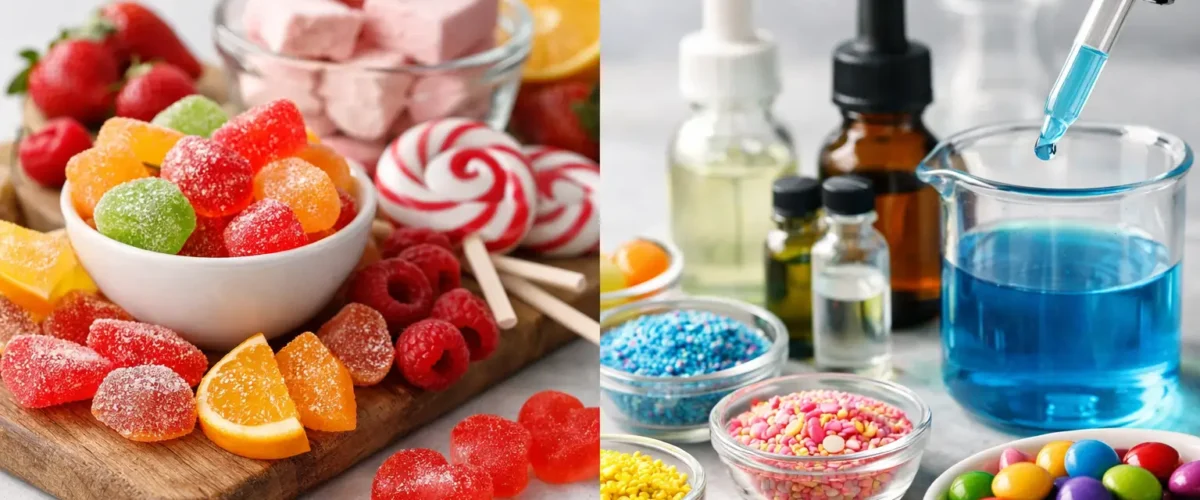 Naturlig eller kunstig smag i hjemmelavet slik
