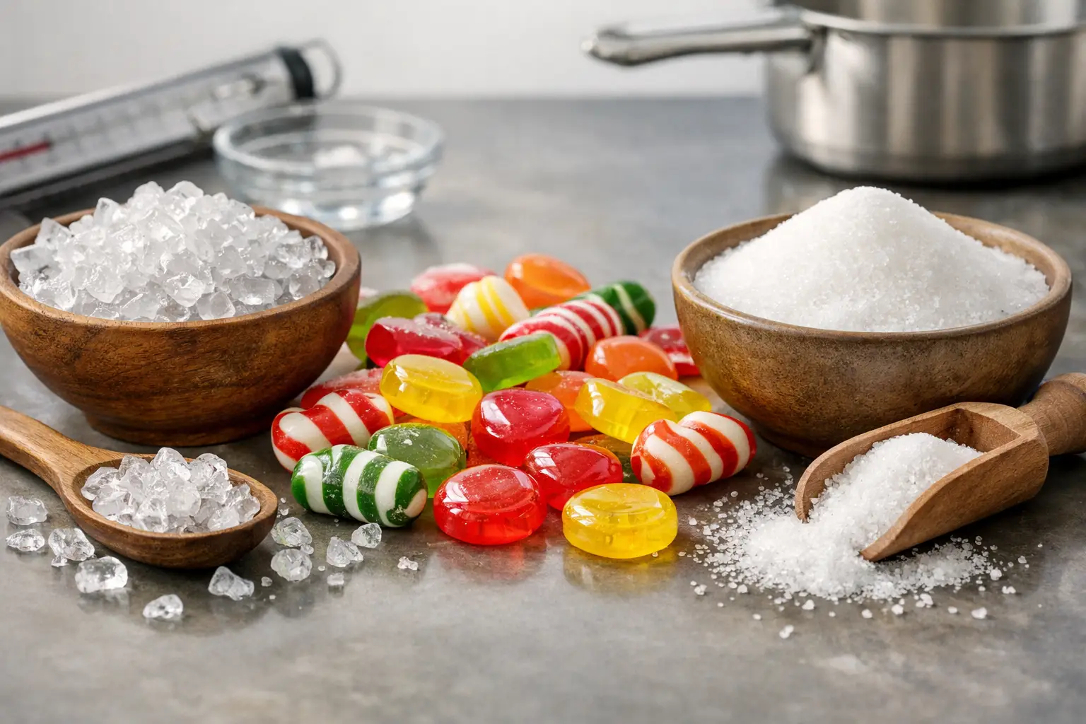 Isomalt versus sukker til hjemmelavet bolsjer