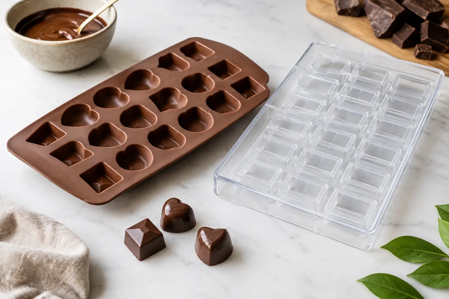 Chokoladeforme: silikone eller plast til dig?