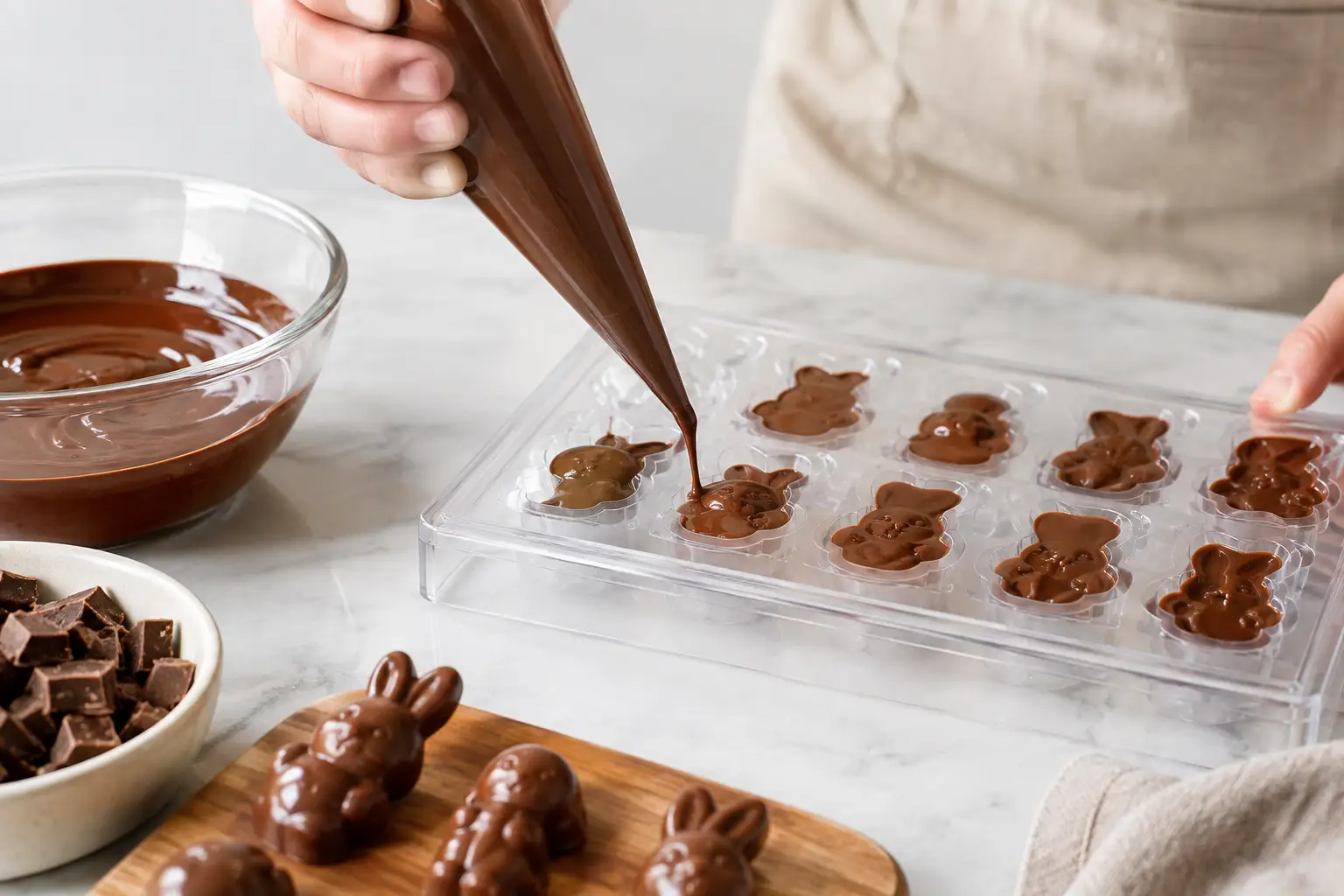 Sådan støber du chokoladefigurer uden fejl