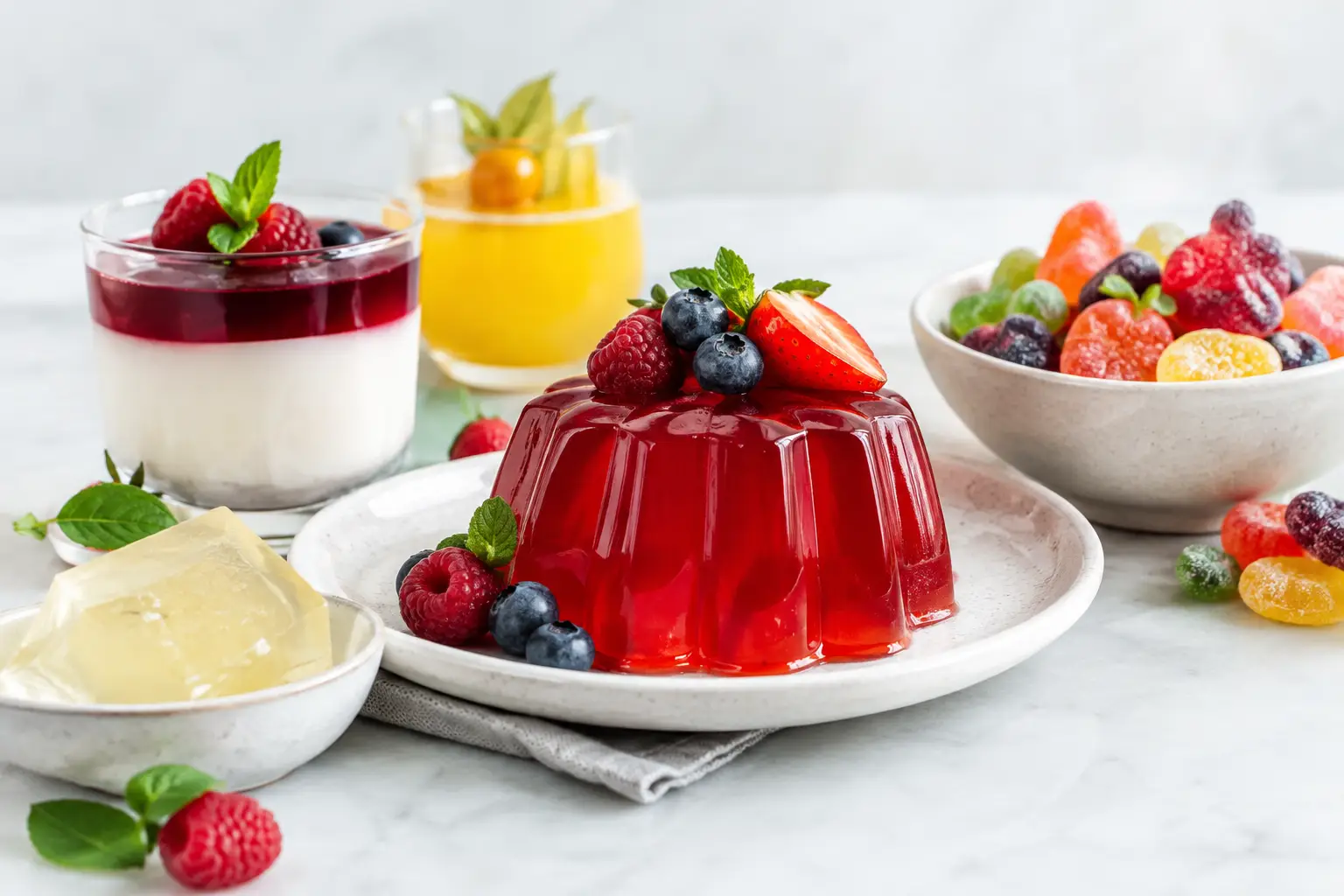 Vegansk gelatine guide til slik og desserter